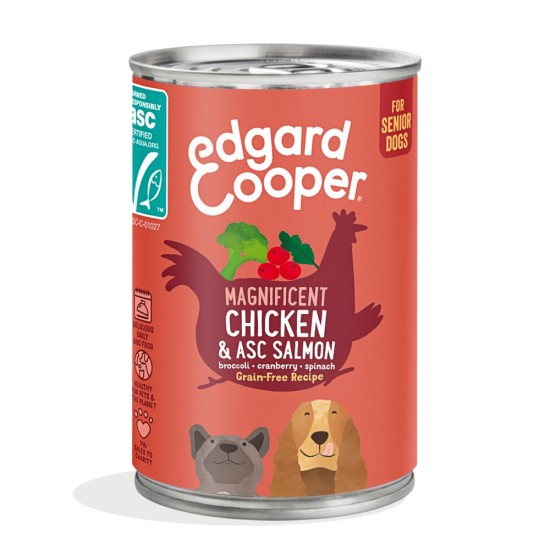 Edgard Cooper Dog Senior Chicken Salmon Wet 400gr