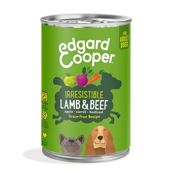 Edgard Cooper Dog Adult Lamb Beef Wet 400gr