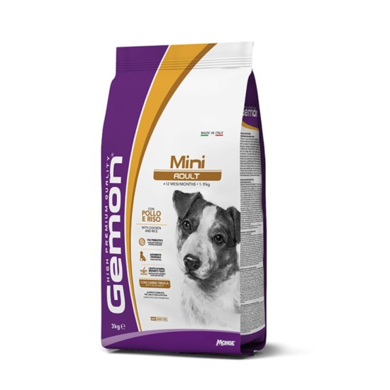 Gemon Dog Mini Adult with Chicken and Rice 3kg